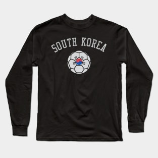 South Korea Soccer Team Heritage Flag Long Sleeve T-Shirt